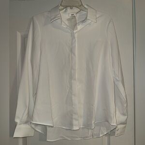 Have concealed Button-Front White Collared Blouse from Nellie Mae boutique NWT